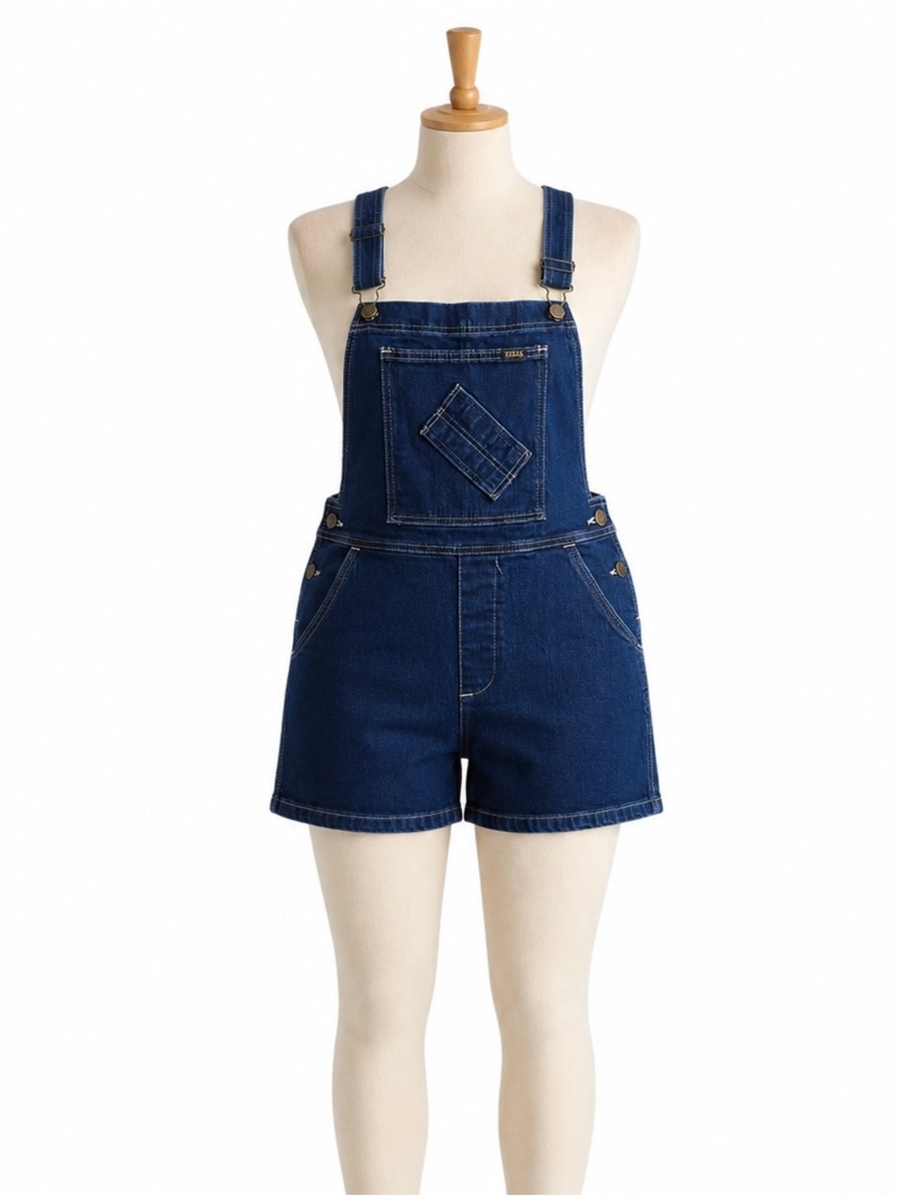 Texas Jeans USA TXJ-215 Denim Shortalls M Dark wash 100% Made USA